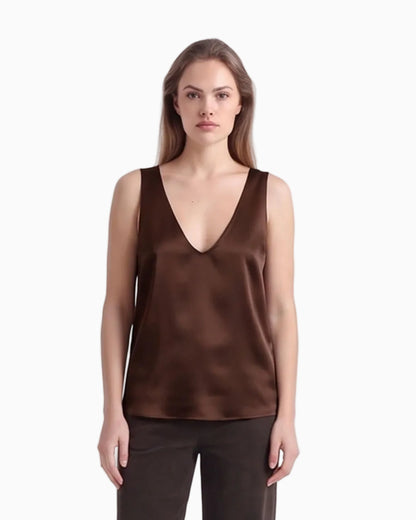 Relaxed Fit V-Neck Sleeveless Tank Top