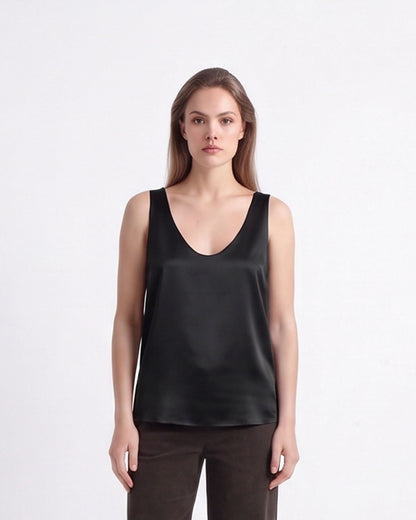 Relaxed Fit V-Neck Sleeveless Tank Top
