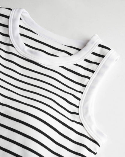 Built-In Bra Stripe Tank Top
