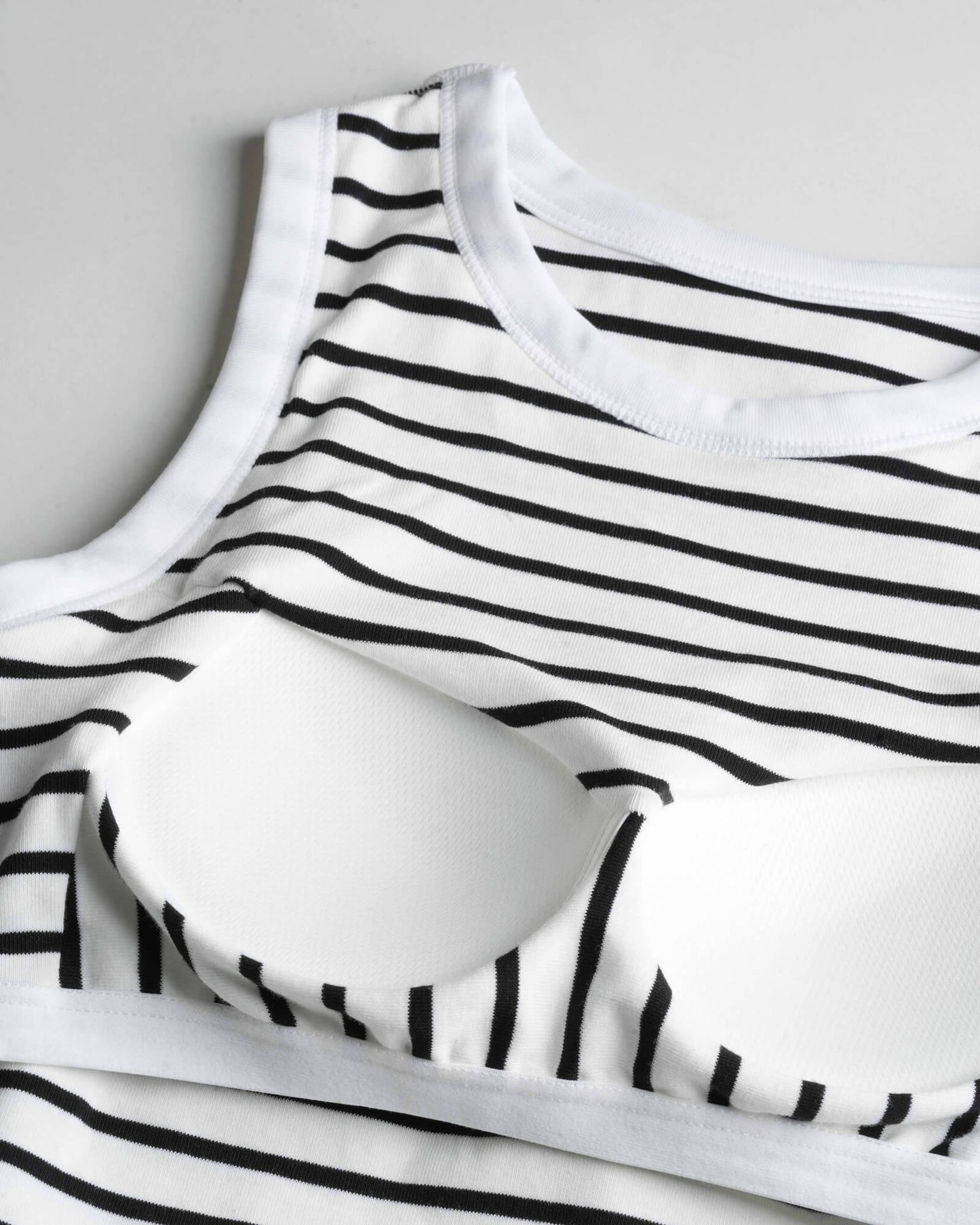 Built-In Bra Stripe Tank Top
