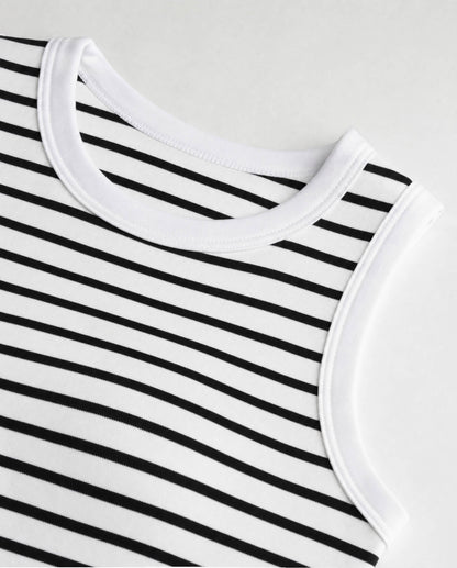 Built-In Bra Stripe Tank Top