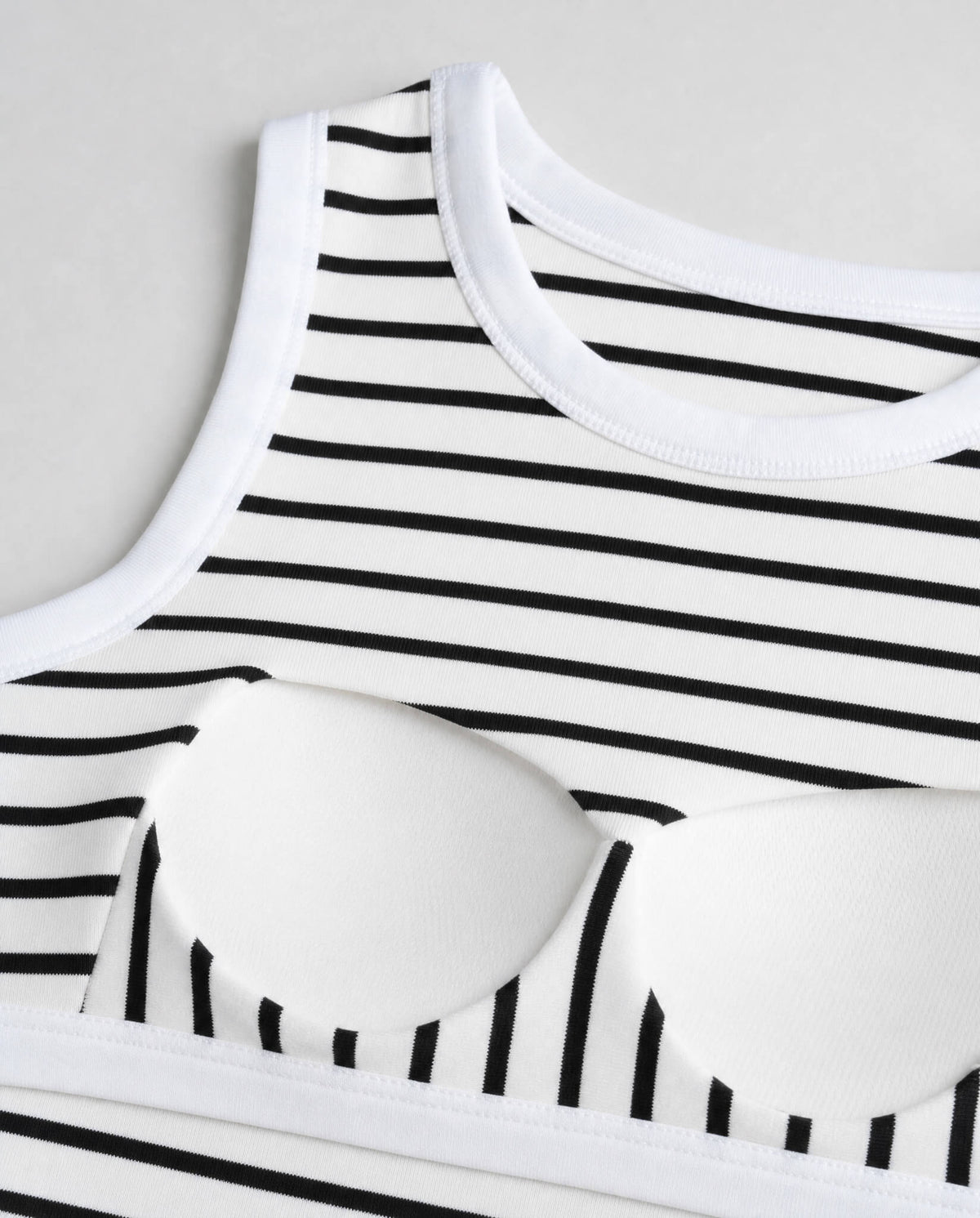 Built-In Bra Stripe Tank Top