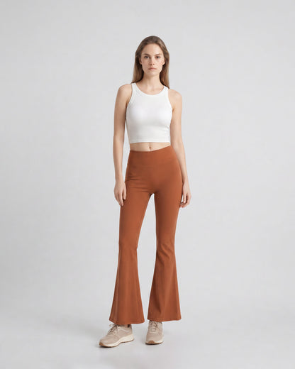 Ribbed Built-In Bra Tank Top
