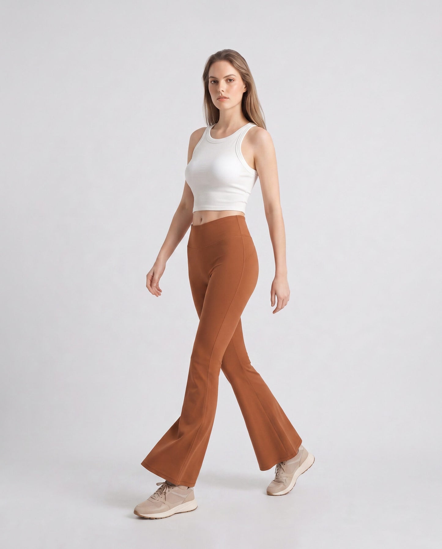 Ribbed Built-In Bra Tank Top