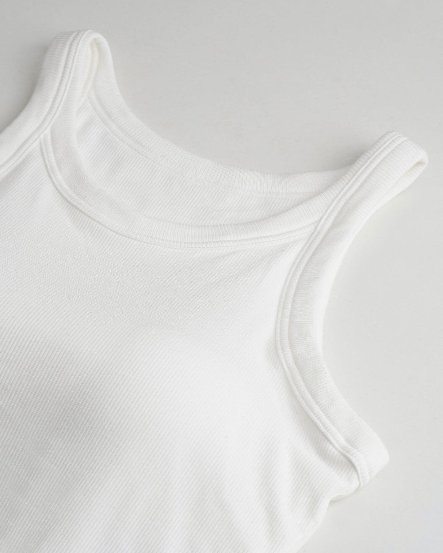 Ribbed Built-In Bra Tank Top