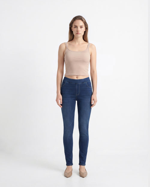 Double Strap Built-In Bra Tank Top