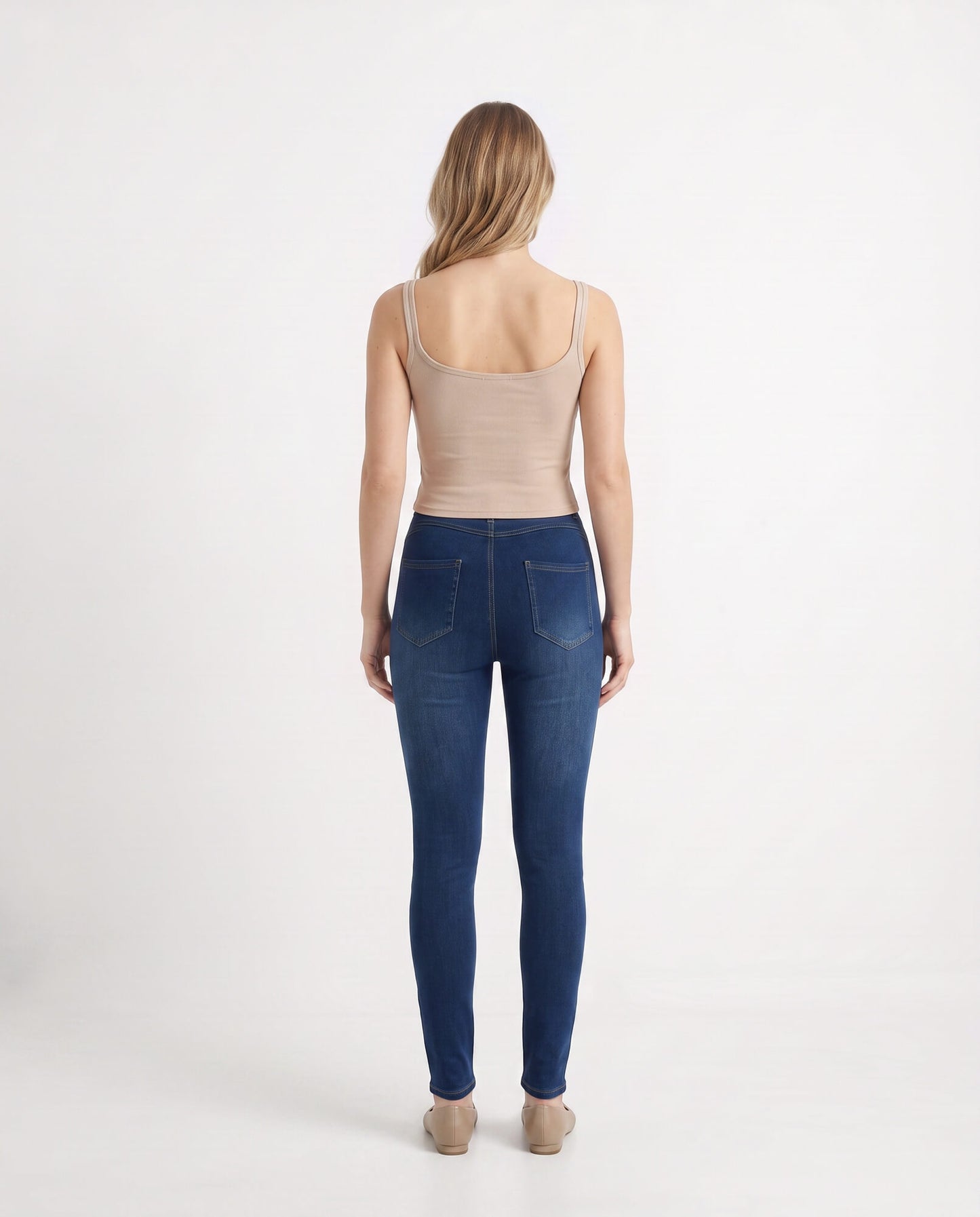 Double Strap Built-In Bra Tank Top
