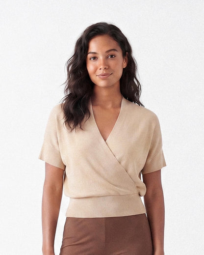 Soft V-neck Viscose Top