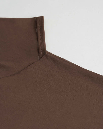 Off-Shoulder Long Sleeve Fitted Top