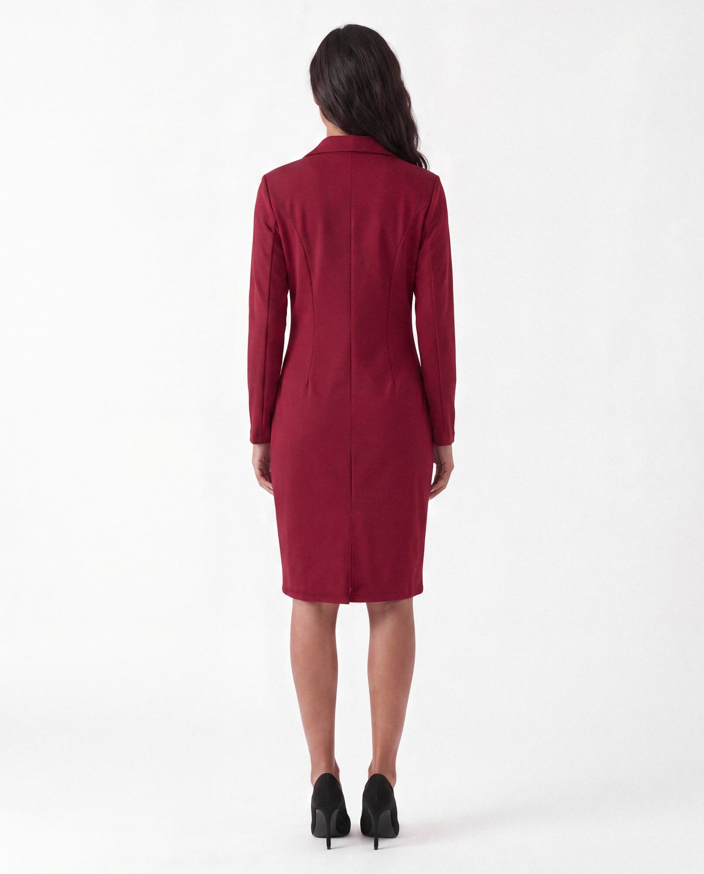 Tailored Blazer Maxi Dress