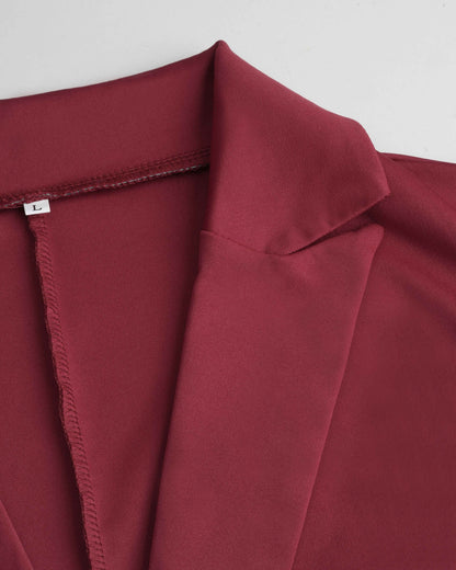 Tailored Blazer Maxi Dress