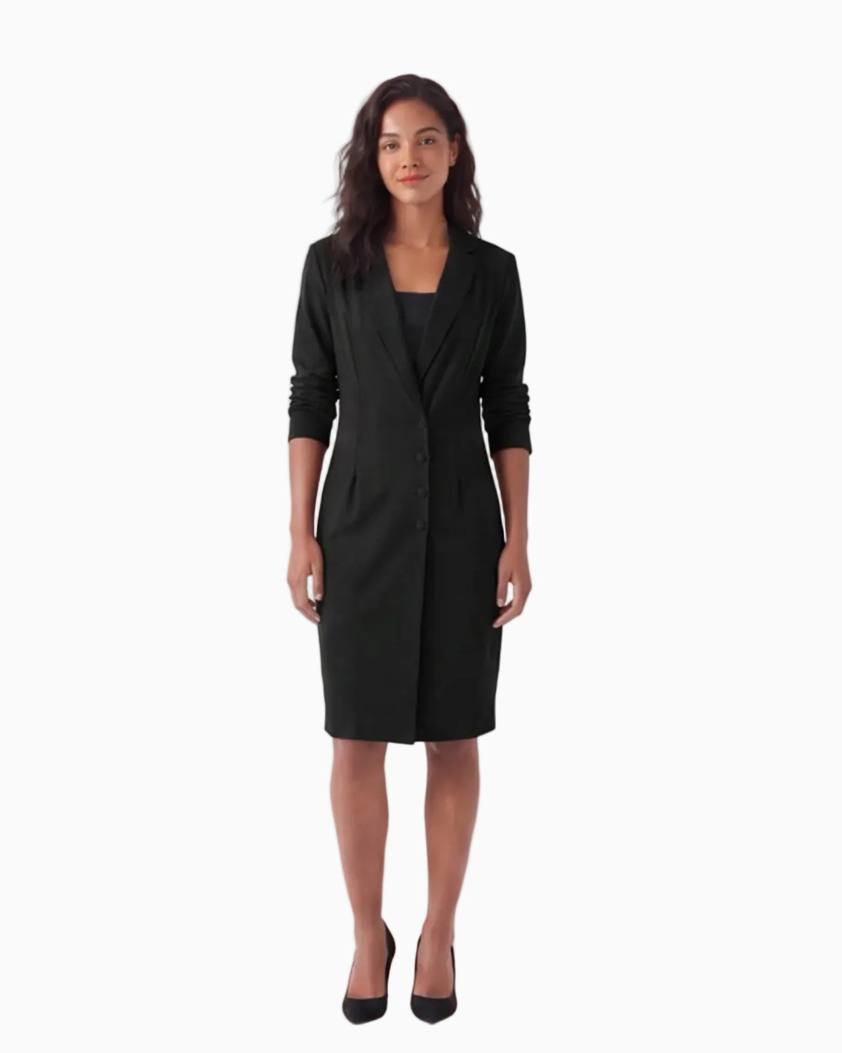 Tailored Blazer Maxi Dress
