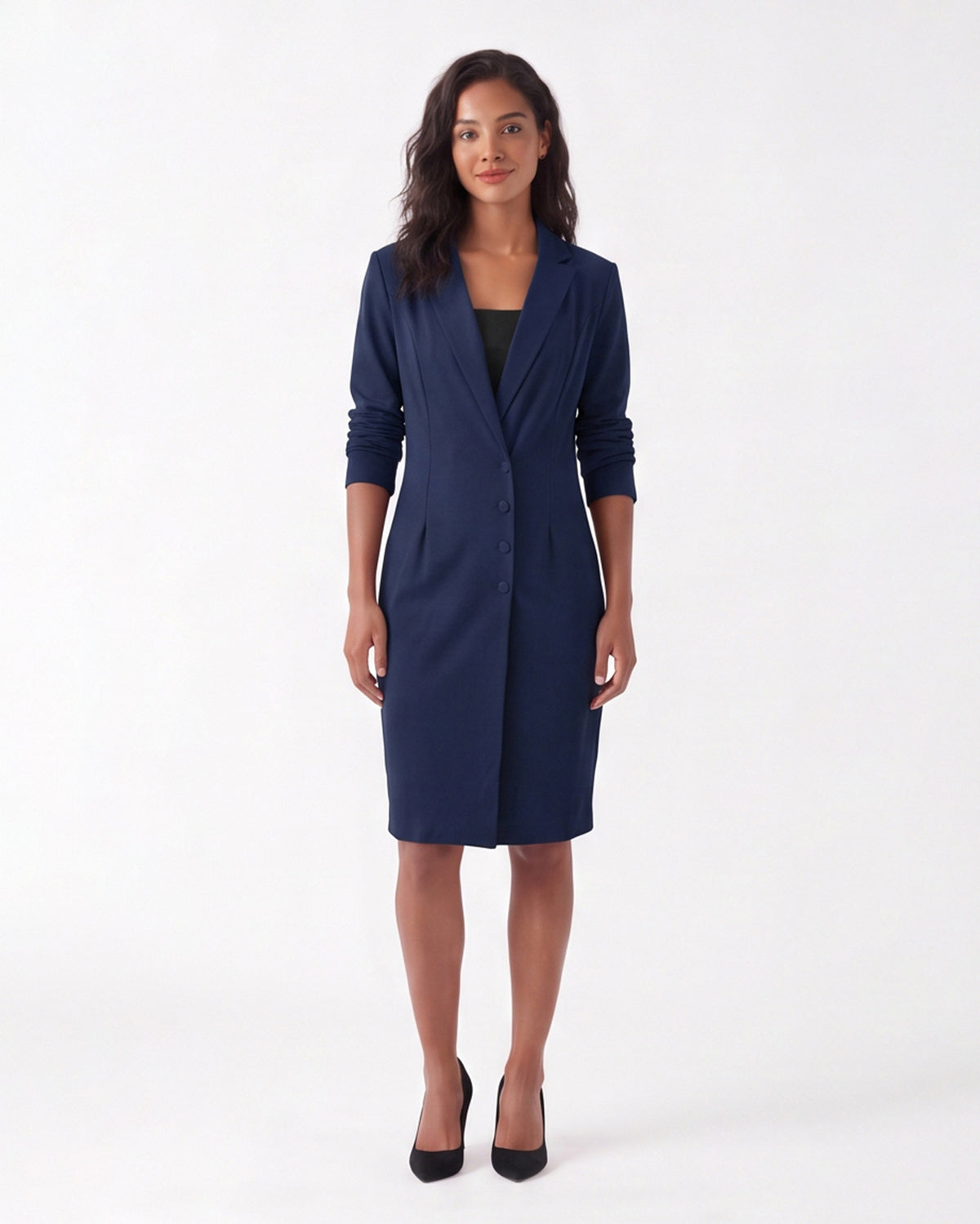 Tailored Blazer Maxi Dress