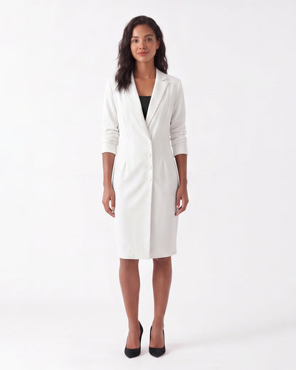 Tailored Blazer Maxi Dress