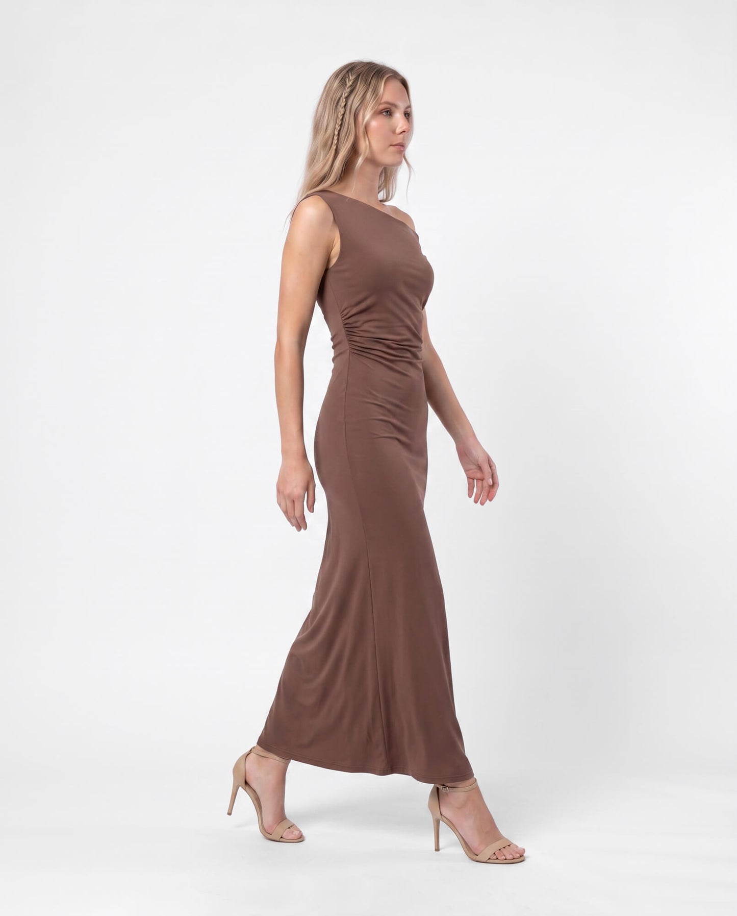 One-Shoulder Elegant Maxi Dress