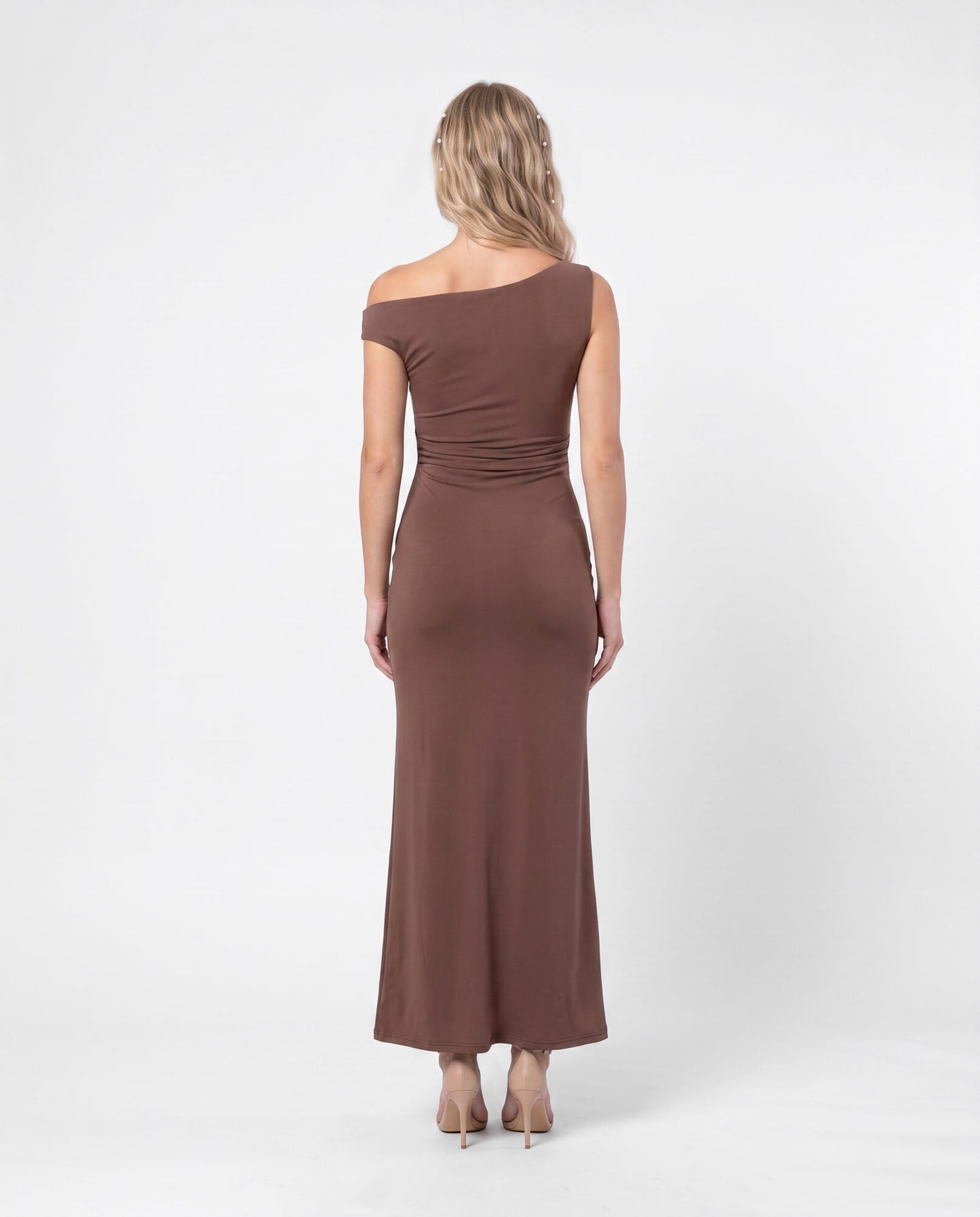 One-Shoulder Elegant Maxi Dress