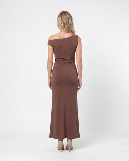 One-Shoulder Elegant Maxi Dress