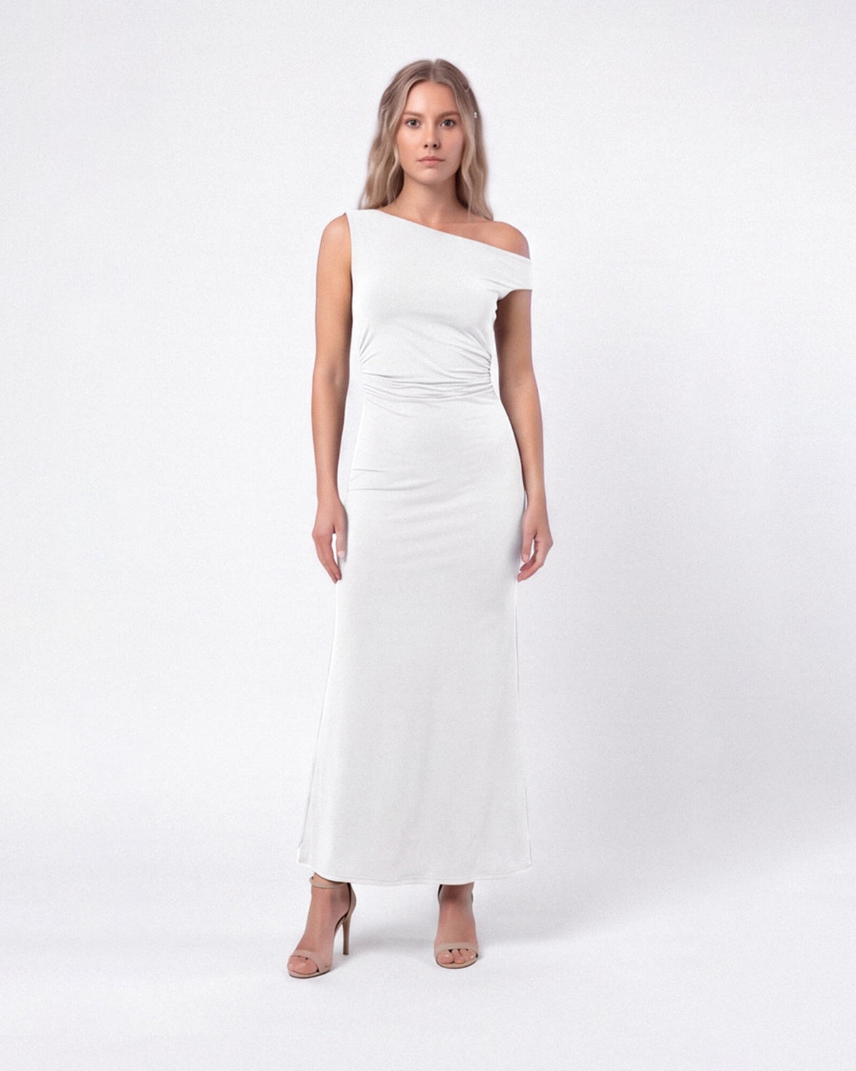 One-Shoulder Elegant Maxi Dress