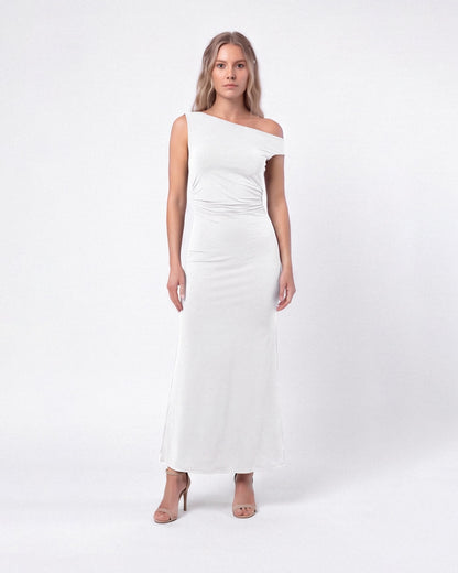 One-Shoulder Elegant Maxi Dress