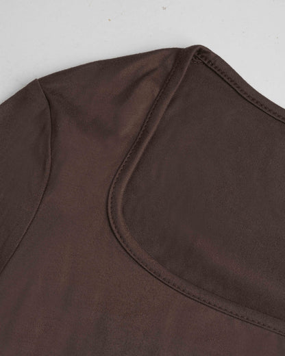 U-Neck Long Sleeve Two-Piece Set