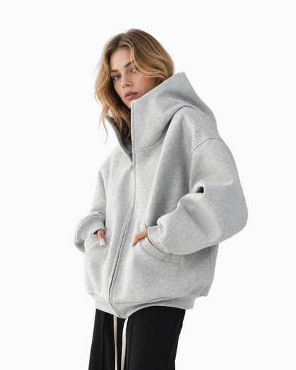 Oversized Drop-Shoulder Hoodie
