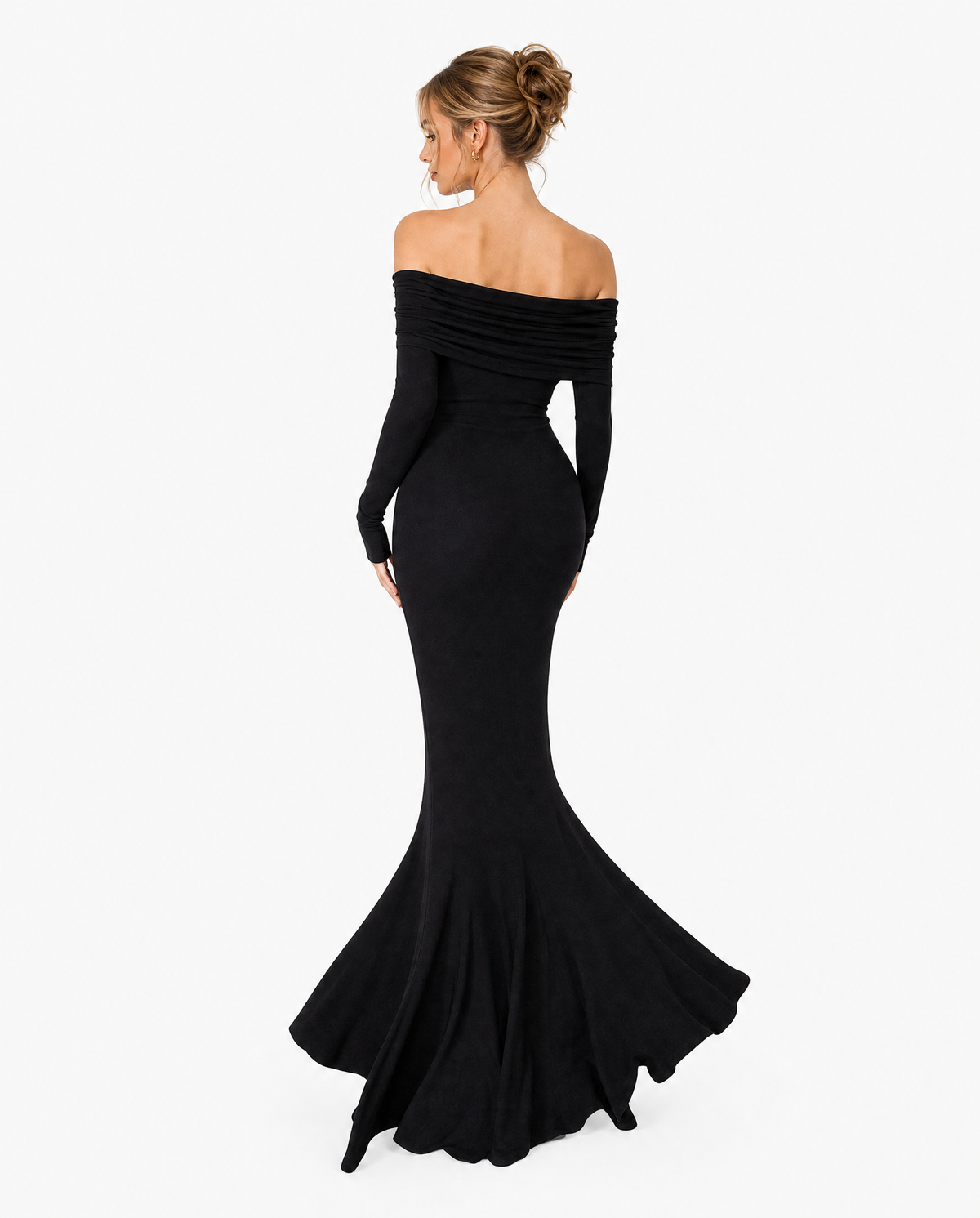 Off-Shoulder Mermaid Maxi Dress