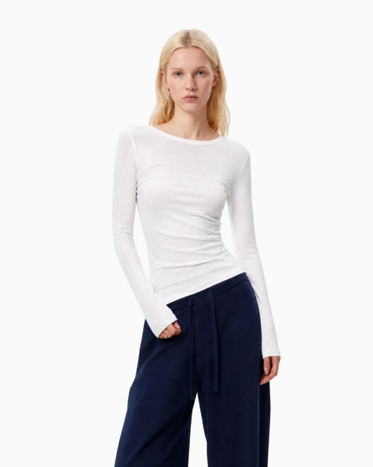 Slim Fit Crew Neck Long Sleeve Top