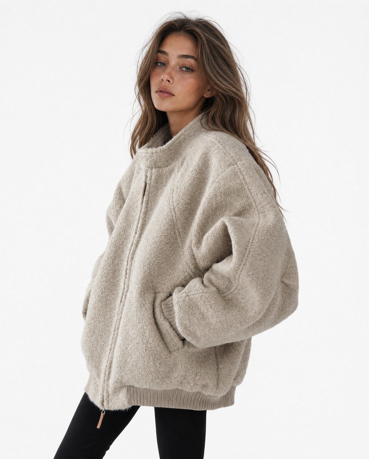 Oversized Teddy Fleece Jacket